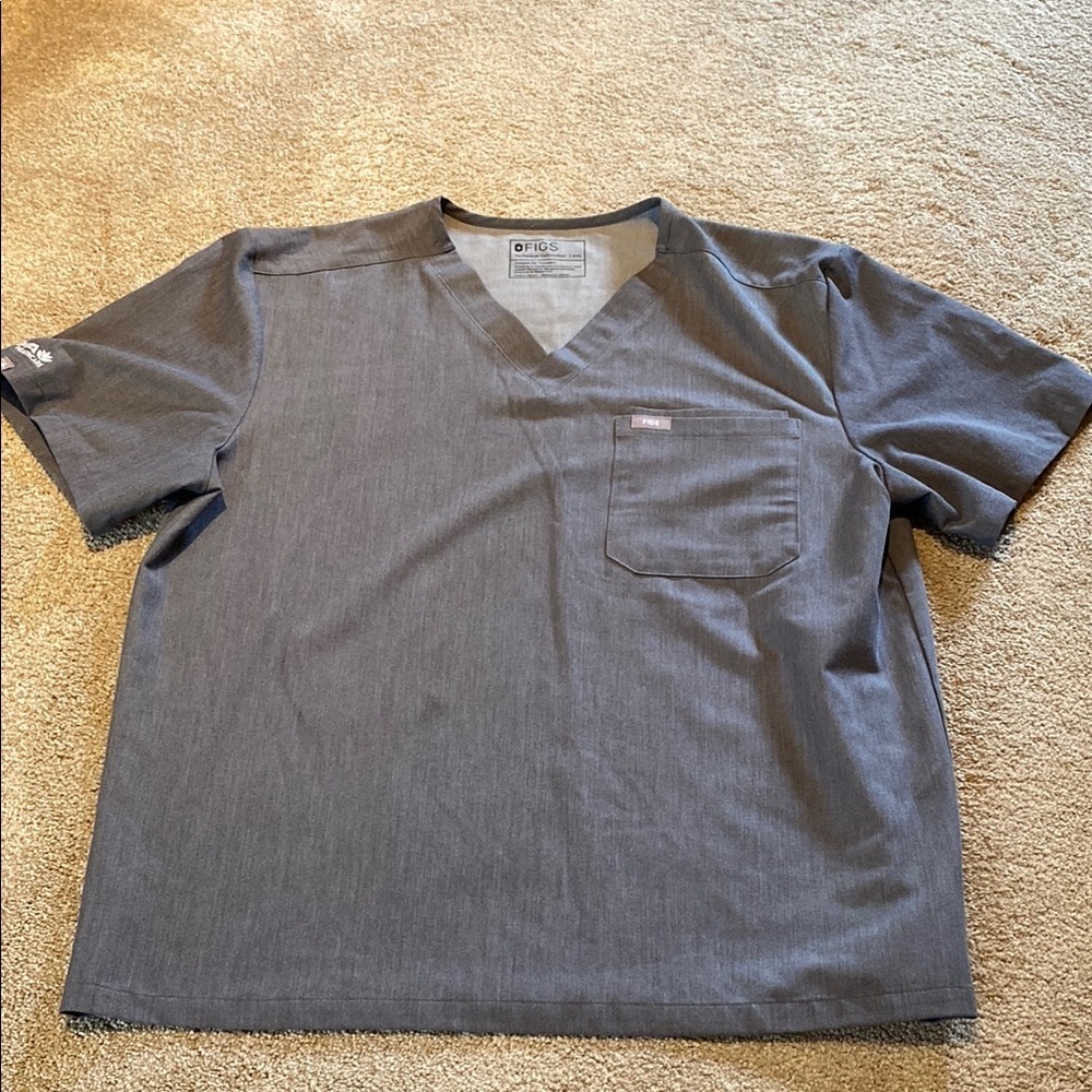 FIGS Technical Collection Cairo Scrub Pants & Chisec 3 Pocket V Top Graphite XXL - Picture 4 of 14